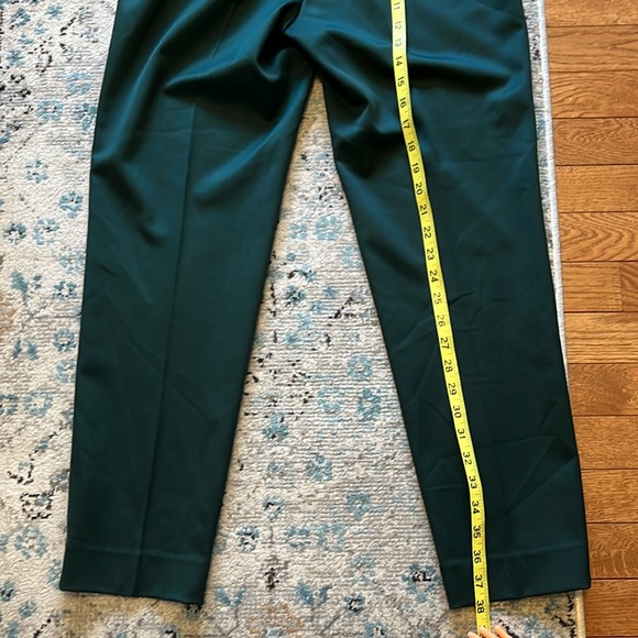 ST. JOHN Green Stretch Wool Dress Pants Size 4 - Picture 12 of 15